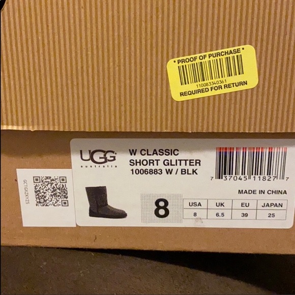 Leopard Sequin Ugg Boots - Picture 1 of 5